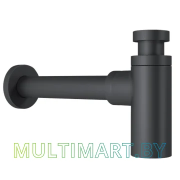 Умывальник Lauter 21674B (клапан 21190B + сифон 21635B, черный матовый) картинка 4